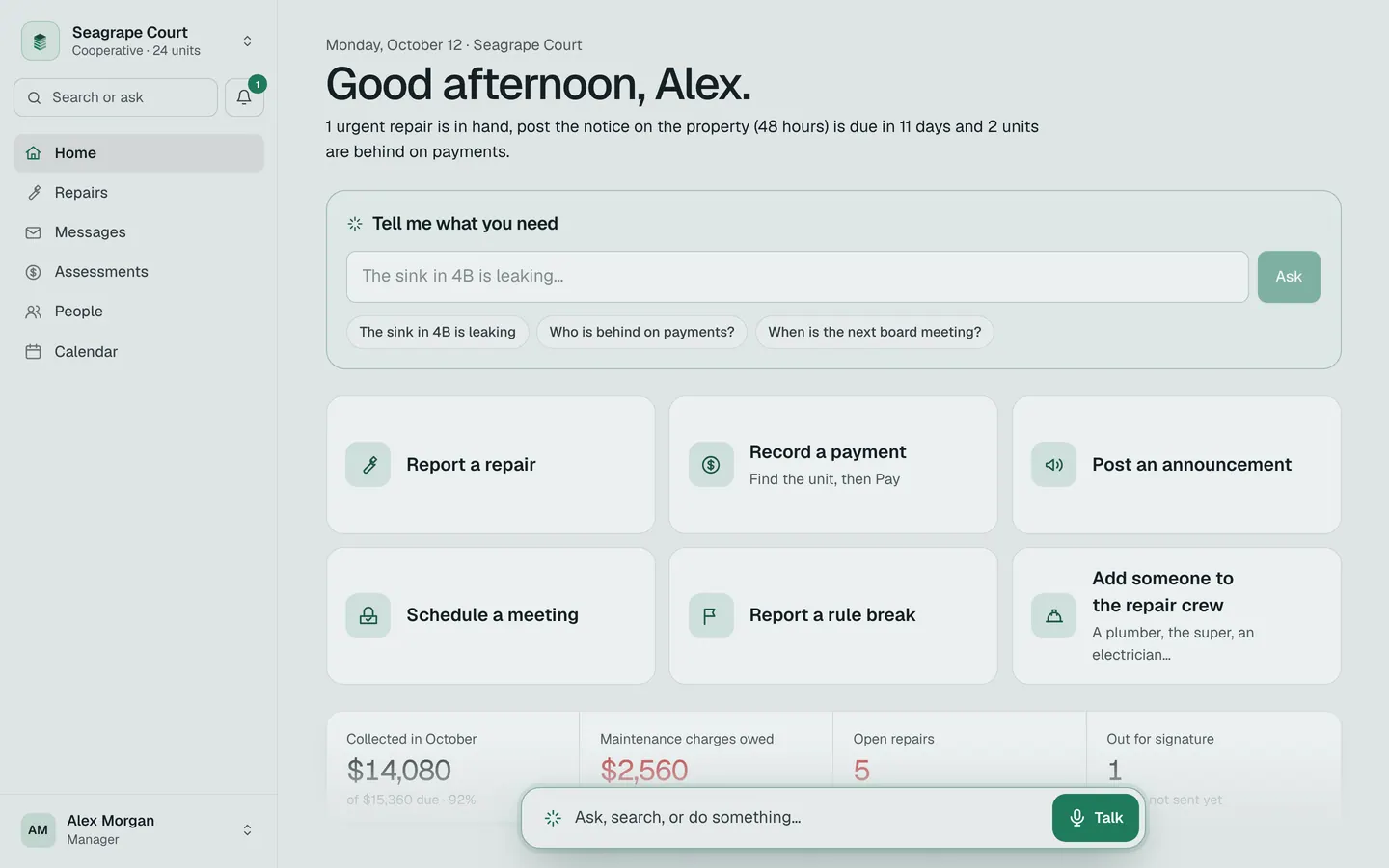 Simple mode: Tell me what you need, and big buttons for the everyday jobs